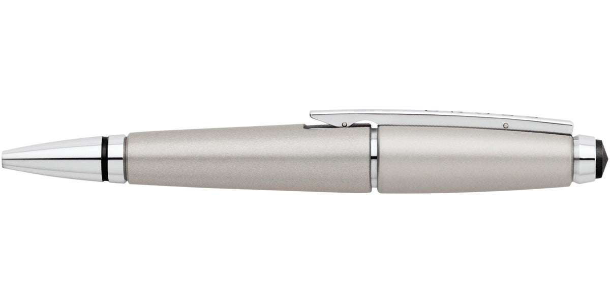 Edge Sonic Titanium Gel Rollerball Pen by A.T. Cross, titanium finish with chrome clip on Tampa Home & Garden Store