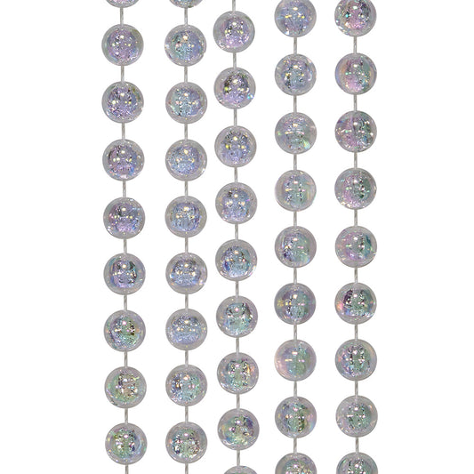 Clear Iridescent Bead Garland - 15 Feet - Tampa Home & Garden Store