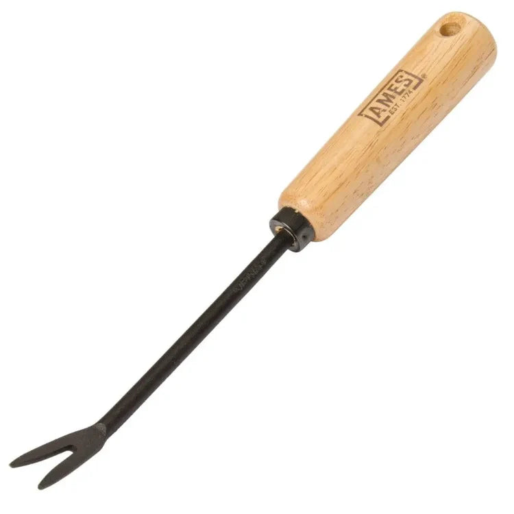 AMES Weeder chrome plated V blade with wooden handle on Tampa Home & Garden Store