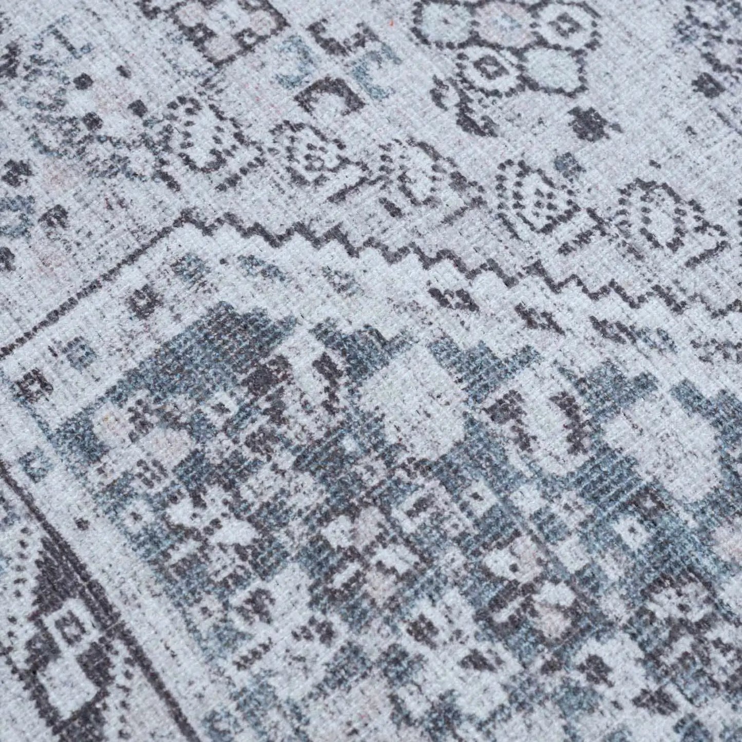 Barny Gray Denim washable rug from Boutique Rugs Barny collection in gray denim tones on Tampa Home & Garden Store