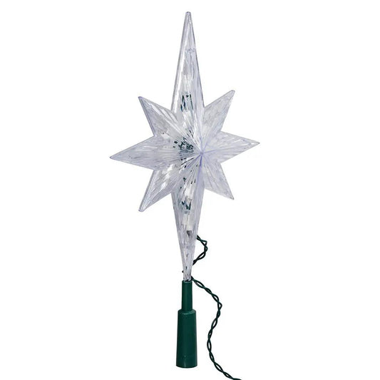 Bethlehem Star Treetopper clear acrylic 10-light Christmas tree topper on Tampa Home & Garden Store