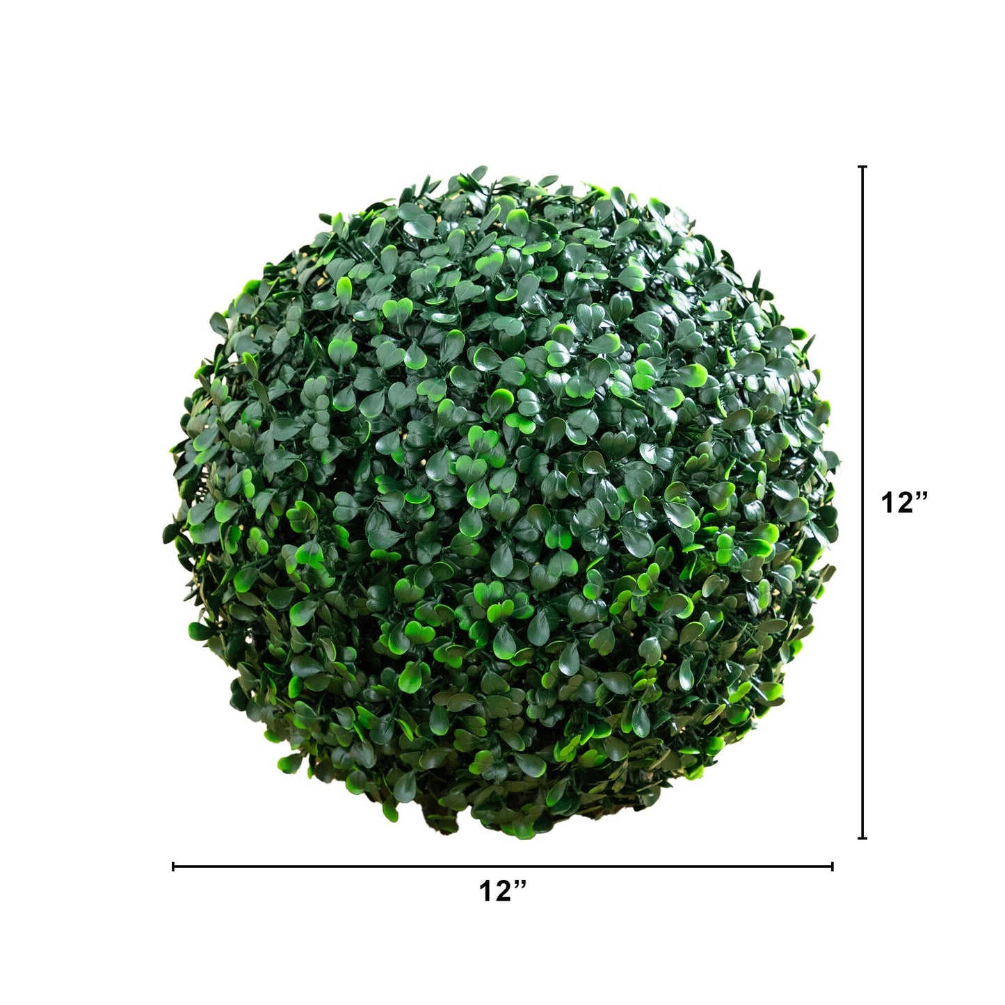 Nearly Natural 12-inch UV-resistant artificial boxwood ball topiary set of 2 indoor outdoor on Tampa Home & Garden Store
