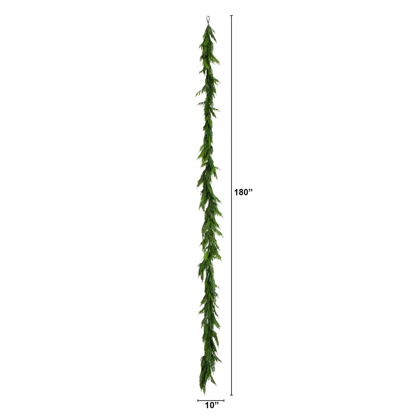 Norfolk Island Pine Garland 15 ft artificial Real Touch with natural look by Nearly Natural on Tampa Home & Garden Store