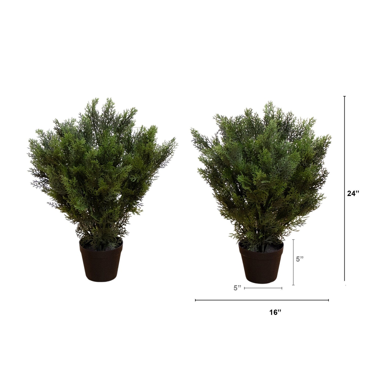 Artificial Cedar Bush For Indoor and Outdoor Use