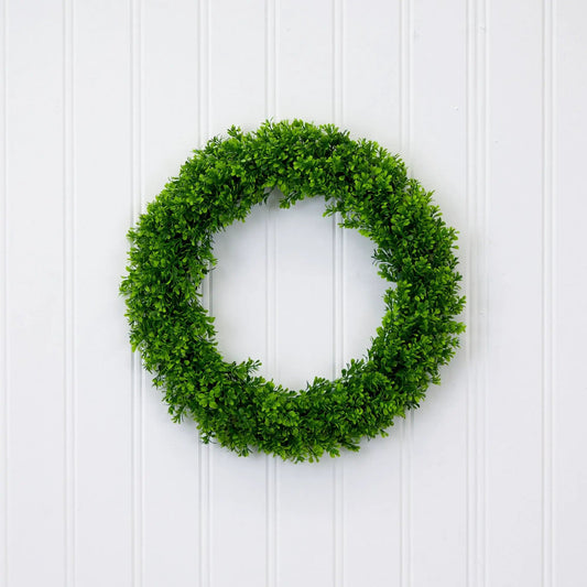 20” Artificial Boxwood Wreath - Tampa Home & Garden Store