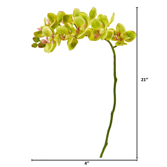 21” Artificial Phalaenopsis Orchid Flower (Set of 6) - Tampa Home & Garden Store