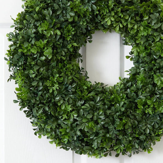 22” Boxwood Wreath - Tampa Home & Garden Store