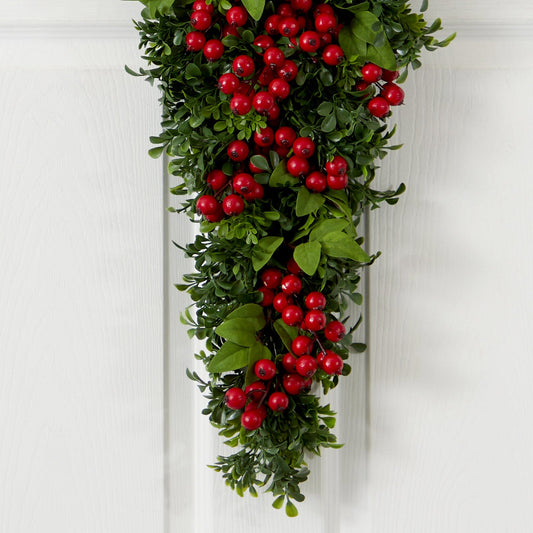 26” Berry Boxwood Teardrop - Tampa Home & Garden Store