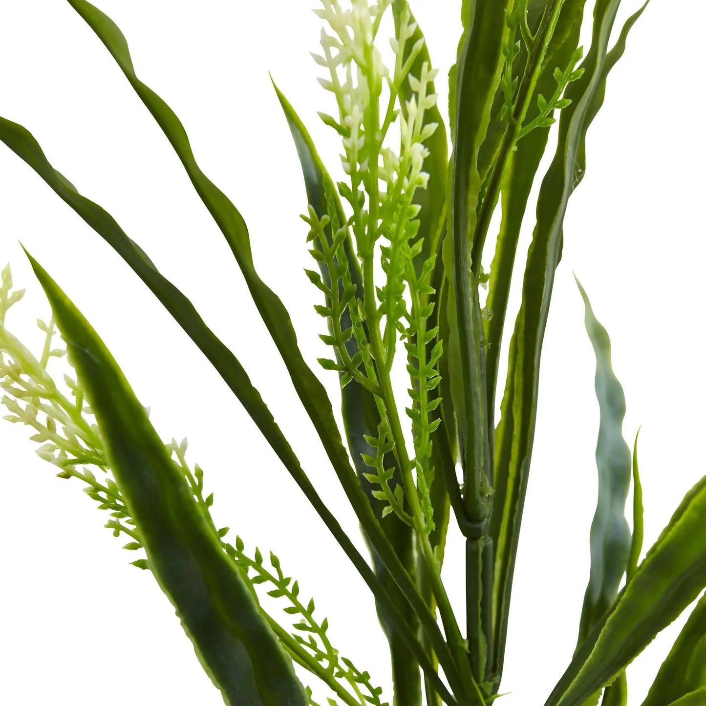 Vanilla Grass artificial plant set of 24 by Nearly Natural, 27-inch with small white flowers on Tampa Home & Garden Store