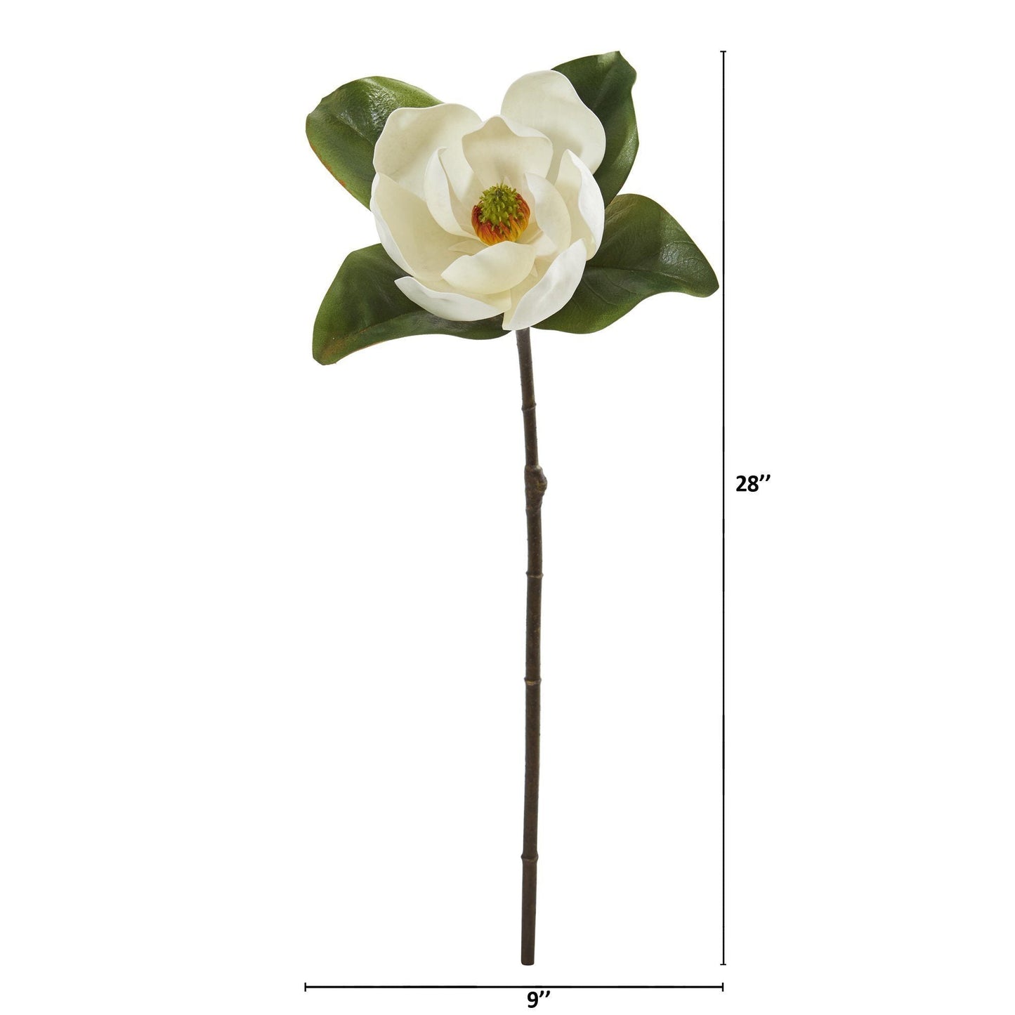 Flor artificial de magnolia de 28" (juego de 3)