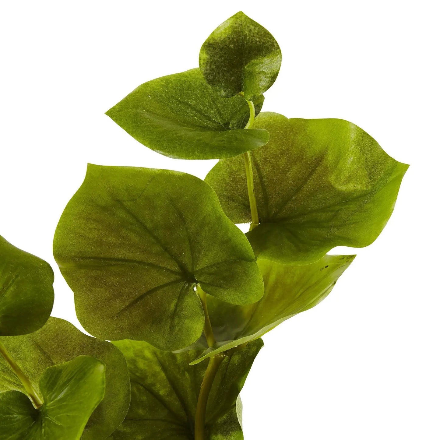 Lotus artificial leaf stem set of 12 with wide green lifelike leaves on Tampa Home & Garden Store