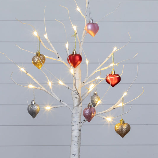 2 Ft Artificial Valentine Twig Tree And Lights