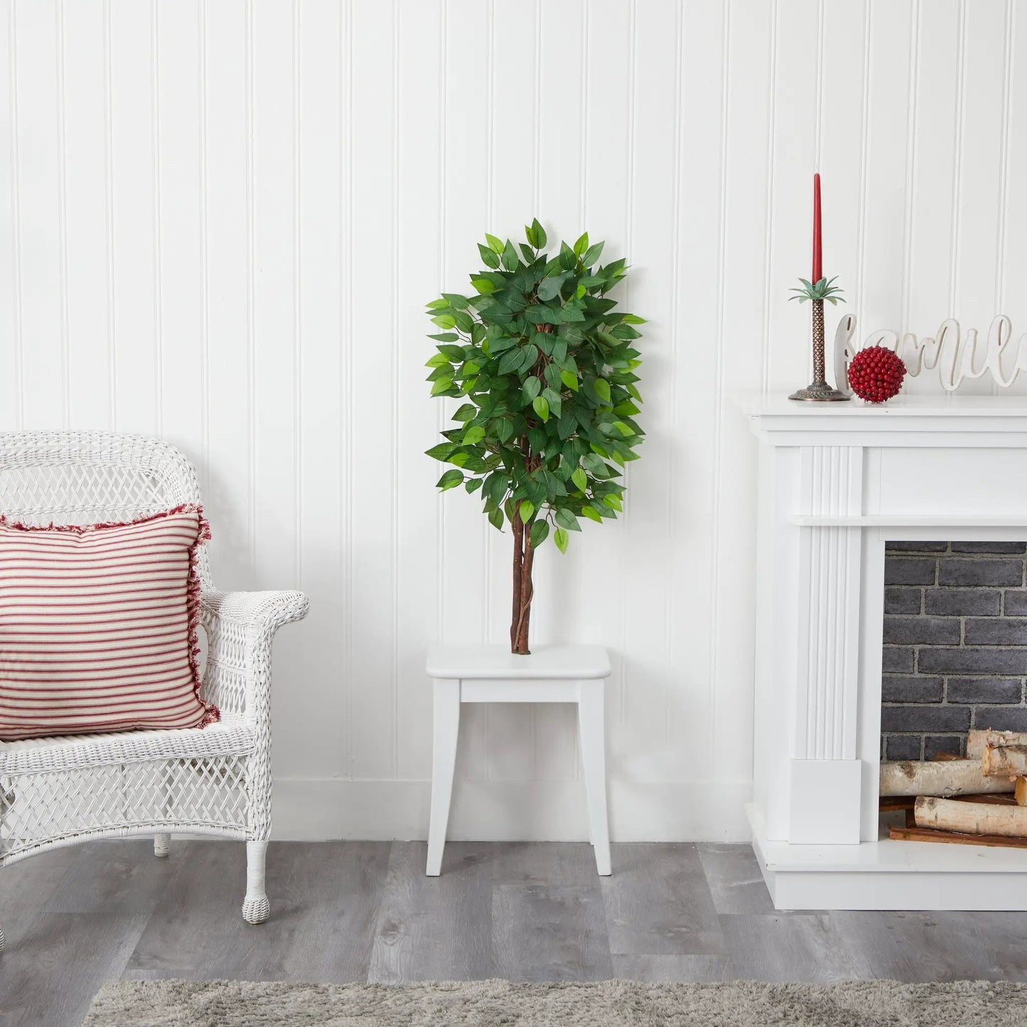 3’ Artificial Double Trunk Ficus Tree (No Pot) - Tampa Home & Garden Store