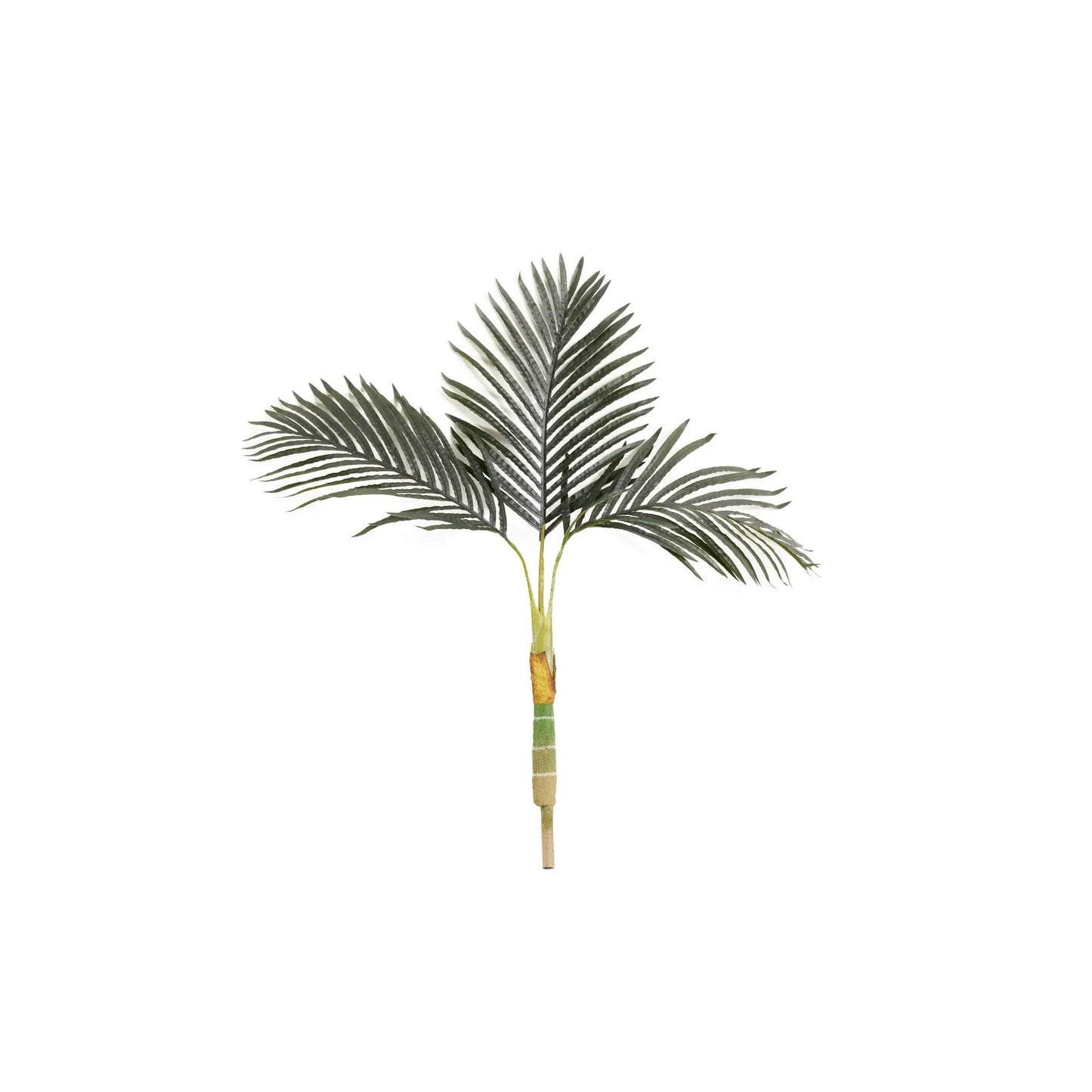 Artificial Golden Cane Palm Tree without Pot by Nearly Natural, 3 ft tall, green fronds on Tampa Home & Garden Store