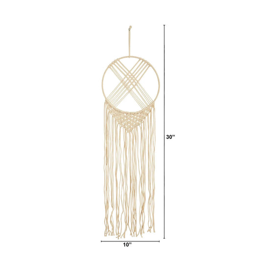 30” Boho Chic Woven Dreamcatcher Macrame Wall Art Décor - Tampa Home & Garden Store