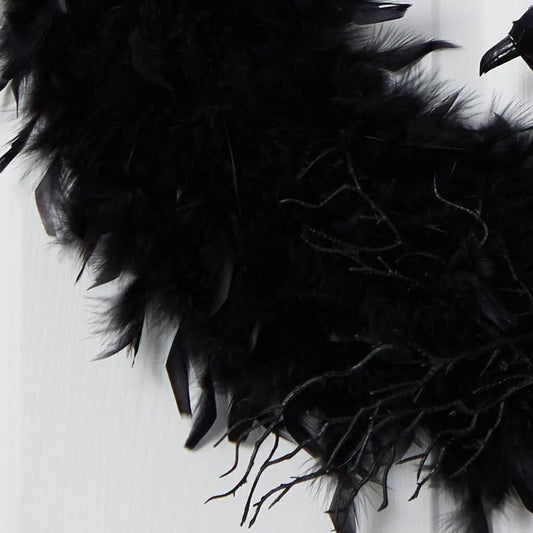 30" Halloween Raven Wreath - Tampa Home & Garden Store