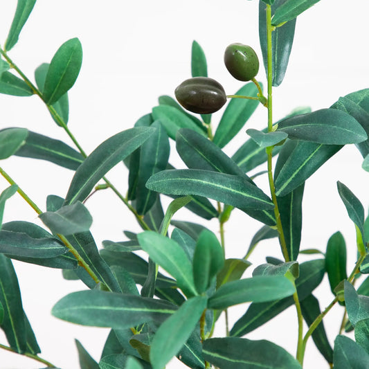 Olive Artificial Tree 31-inch Nearly Natural with dark green leaves and olives on Tampa Home & Garden Store