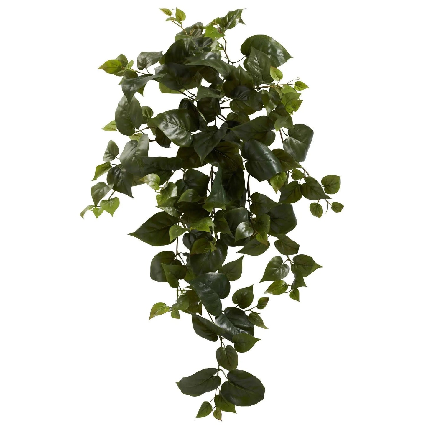 Philo hanging artificial plant set of 3 with glossy green leaves, 34 in, Nearly Natural on Tampa Home & Garden Store