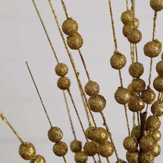 Nearly Natural 36 inch artificial gold berry stem set of 3 on Tampa Home & Garden Store