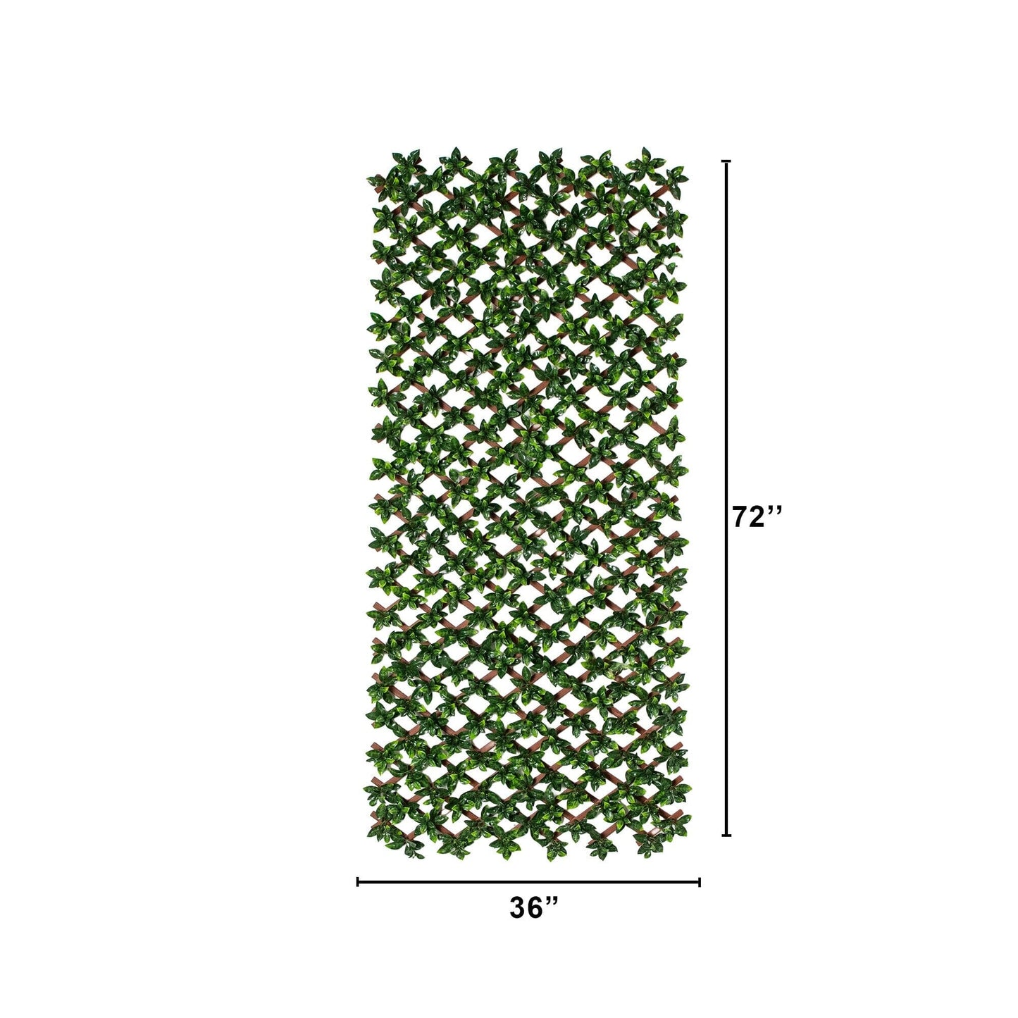 36x72 UV resistant artificial gardenia privacy fence panel with green leaves on lattice on Tampa Home & Garden Store
