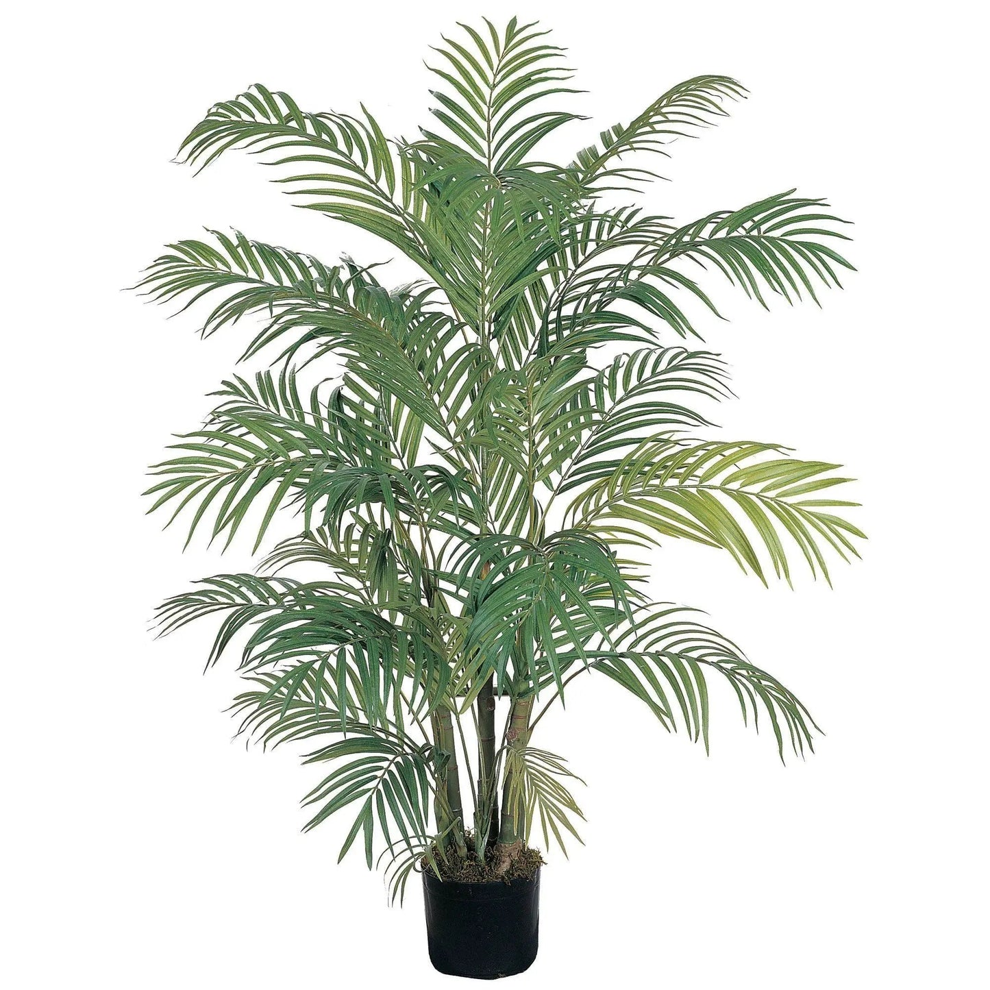 Nearly Natural 4 ft Areca Artificial Silk Palm Tree in black plastic pot on Tampa Home & Garden Store