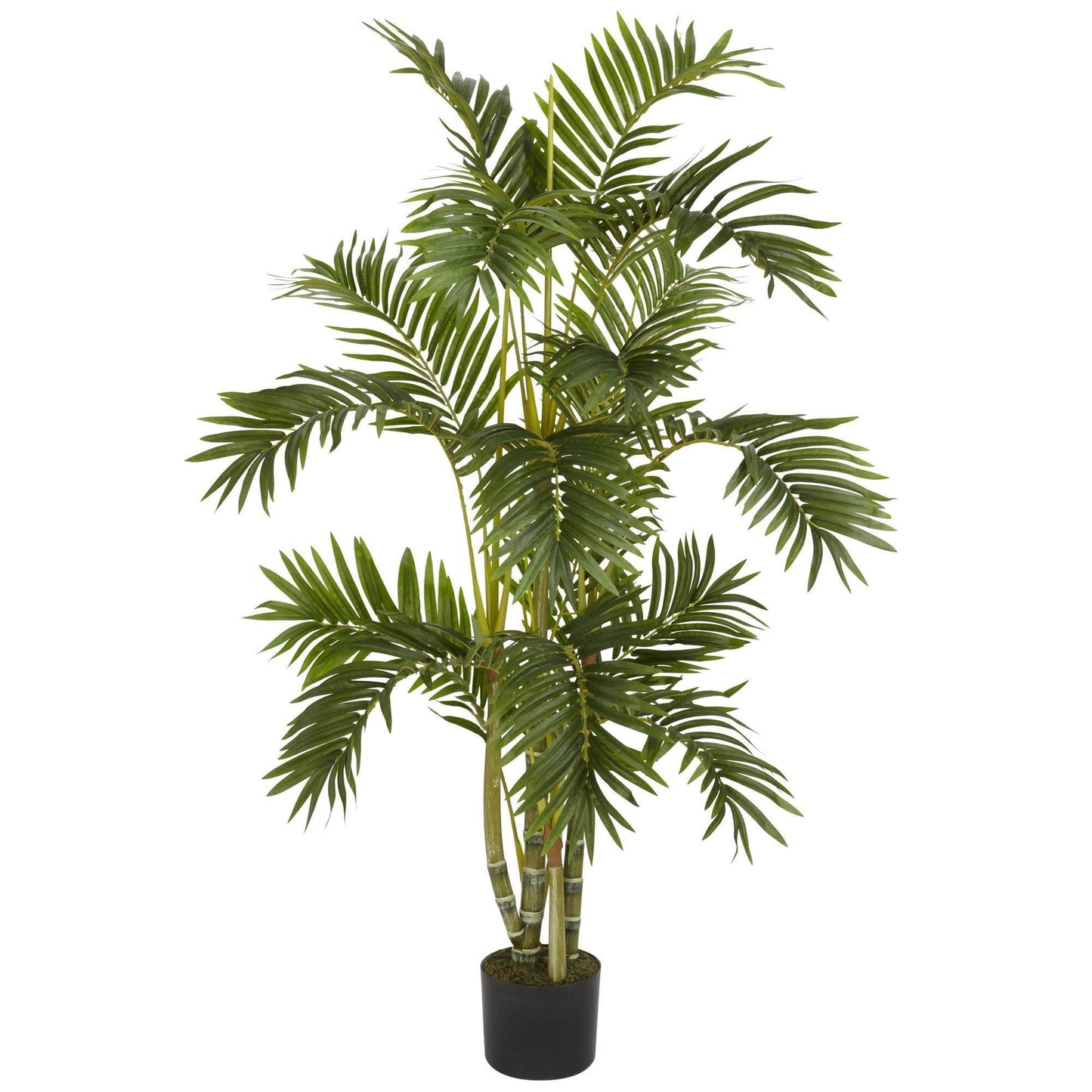 Nearly Natural 4' Areca Palm artificial silk tree in a black planter on Tampa Home & Garden Store