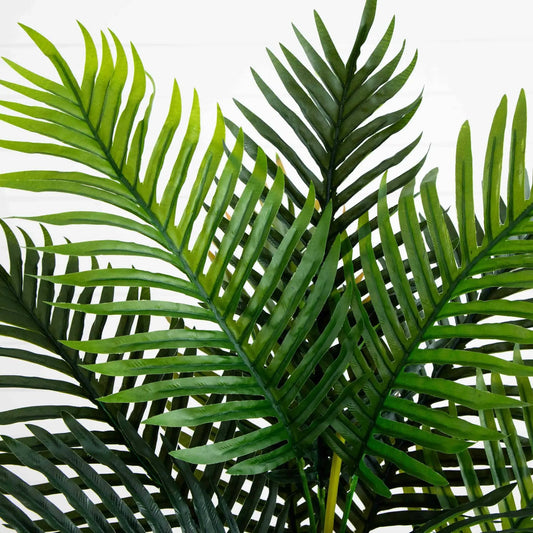 4 ft Areca Palm Tree artificial lifelike green fronds for home or office on Tampa Home & Garden Store