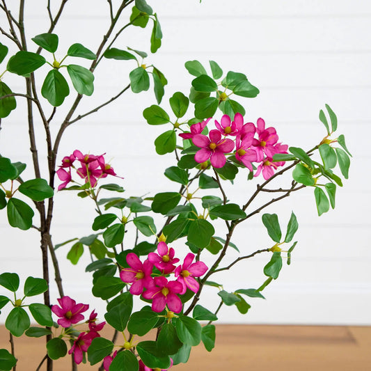 Artificial Dogwood Tree with Real-Touch Leaves, pink blossoms, Nearly Natural brand on Tampa Home & Garden Store
