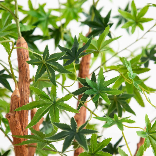 Nearly Natural artificial maple tree with vivid green leaves for indoor decor on Tampa Home & Garden Store