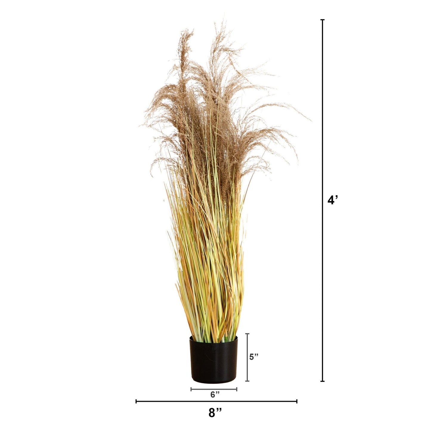 4 Foot Artificial Pampas Grass And Indoor Decor