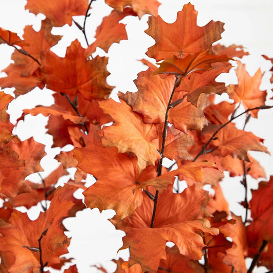 Autumn Smoky Maple artificial fall tree with orange maple leaves by Nearly Natural on Tampa Home & Garden Store