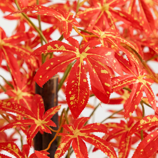 4 ft Autumn Vibrant Maple Artificial Fall Tree red-yellow variegated leaves Nearly Natural on Tampa Home & Garden Store