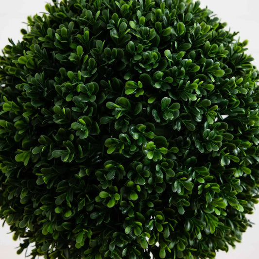 4’ Boxwood Double Ball Topiary Artificial Tree in Oval Planter (Indoor/Outdoor) - Tampa Home & Garden Store