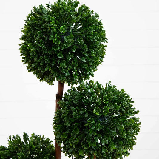 4’ Boxwood Five Ball Topiary UV Resistant (Indoor/Outdoor) - Tampa Home & Garden Store