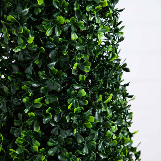 4 ft boxwood topiary artificial tree UV resistant indoor outdoor Nearly Natural green leaves on Tampa Home & Garden Store