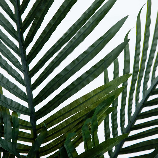 Golden Cane Artificial Palm Tree 4 ft double stalks with dark green fronds Nearly Natural on Tampa Home & Garden Store