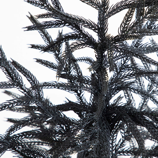 Artificial Christmas Tree Nearly Natural Black Norfolk Pine 4 ft branches close up on Tampa Home & Garden Store