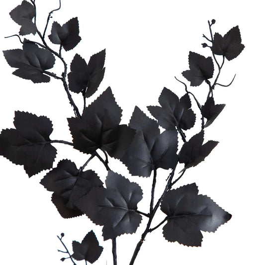 4 ft Black Maple Tree artificial leaves on dark stems for Halloween on Tampa Home & Garden Store