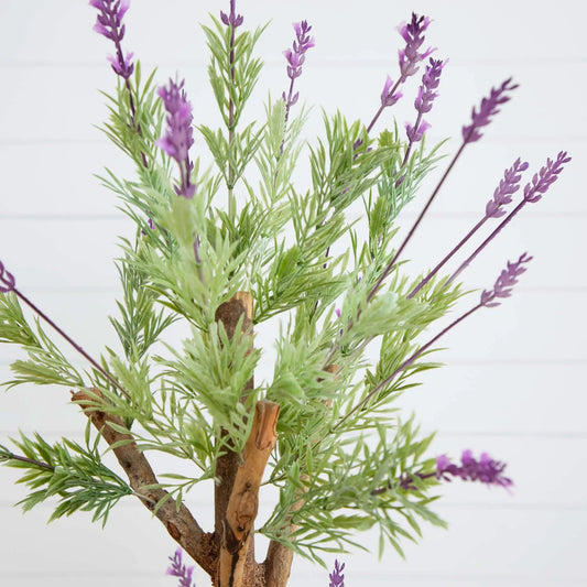 42-inch lavender topiary silk tree Nearly Natural artificial plant on Tampa Home & Garden Store