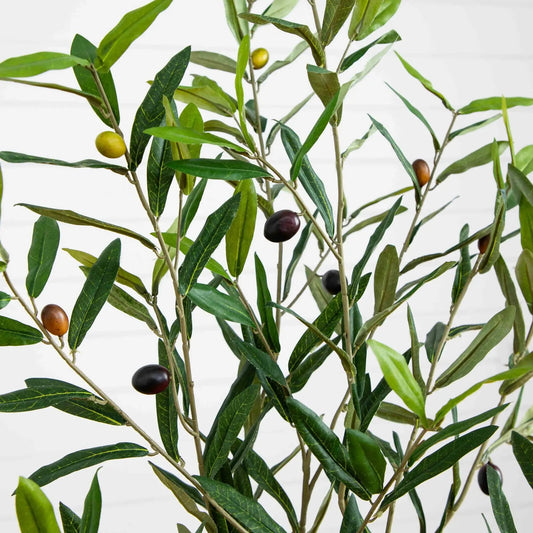 4 ft Olive Artificial Tree with Realistic Olives by Nearly Natural on Tampa Home & Garden Store