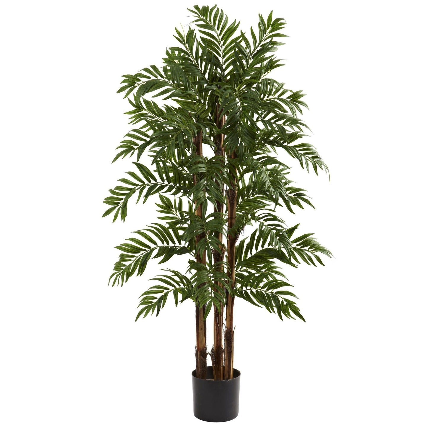 4’ Parlour Palm Tree artificial tree with dark green fronds in a black planter on Tampa Home & Garden Store