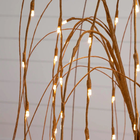 Willow Tree by Nearly Natural, 120 warm white LEDs, artificial pre-lit tree on Tampa Home & Garden Store