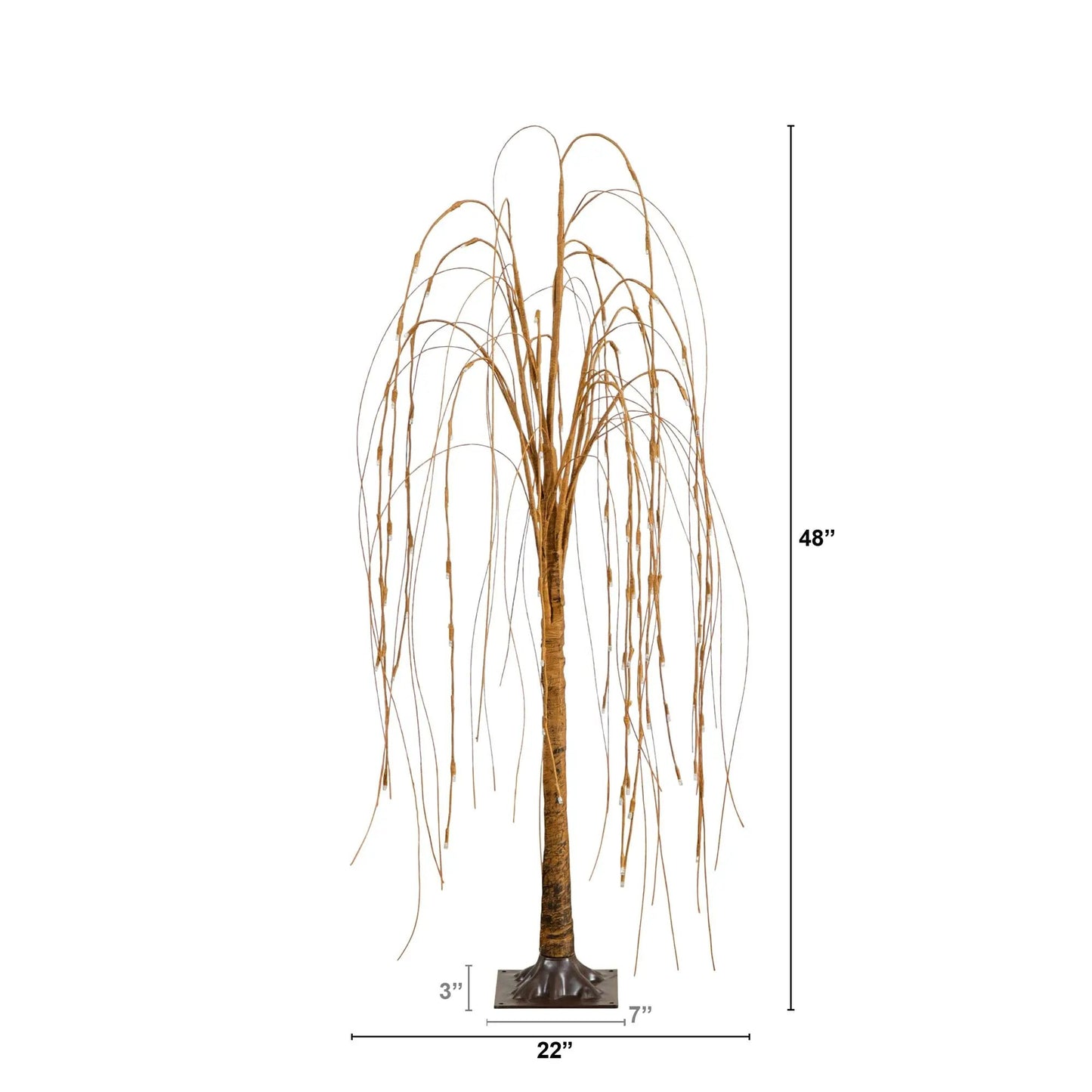 Willow Tree artificial tree by Nearly Natural with 120 Warm White LED Lights, prelit on Tampa Home & Garden Store