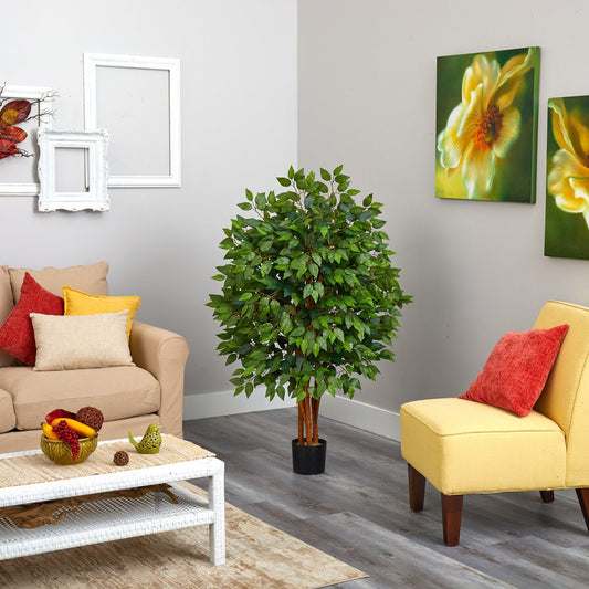 4’ Super Deluxe Artificial Ficus Tree - Tampa Home & Garden Store