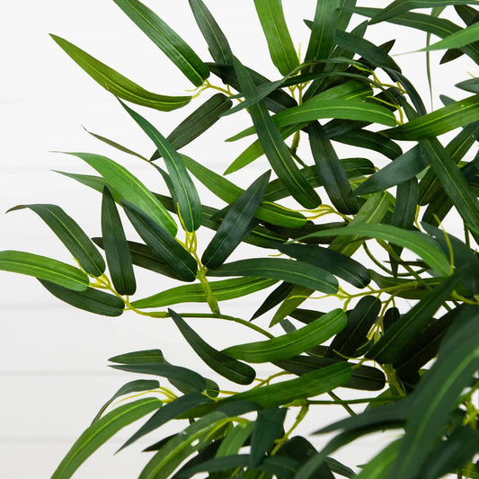 Twiggy Bamboo Tree 4 ft tall Nearly Natural artificial tree with slender green leaves on Tampa Home & Garden Store