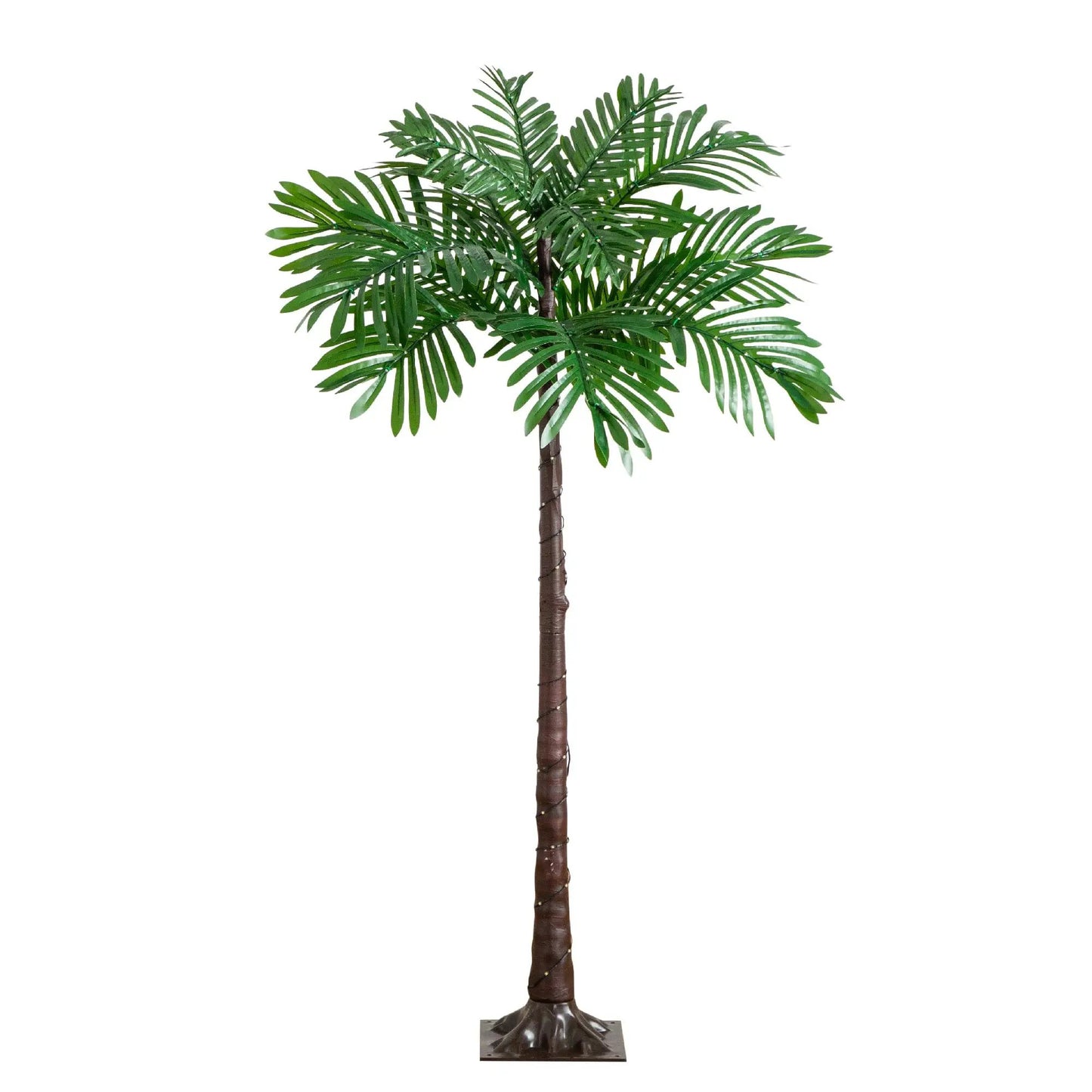 Lighted Palm Tree by Nearly Natural with LEDs, UV Resistant, 4 ft artificial palm with fronds on Tampa Home & Garden Store
