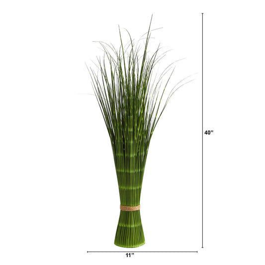 Nearly Natural 40-Inch Onion Grass Artificial Plant with green blades on Tampa Home & Garden Store
