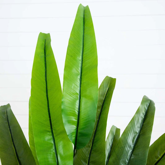 Traveler Palm artificial tree 4.5 ft with bright green leaves by Nearly Natural on Tampa Home & Garden Store