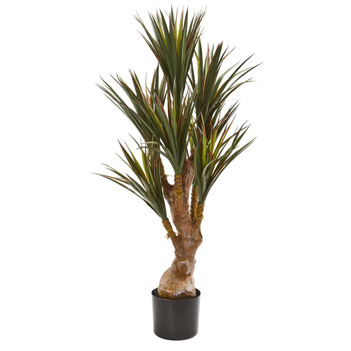 Árbol artificial de yuca de 117 cm resistente a los rayos UV (para interior y exterior)