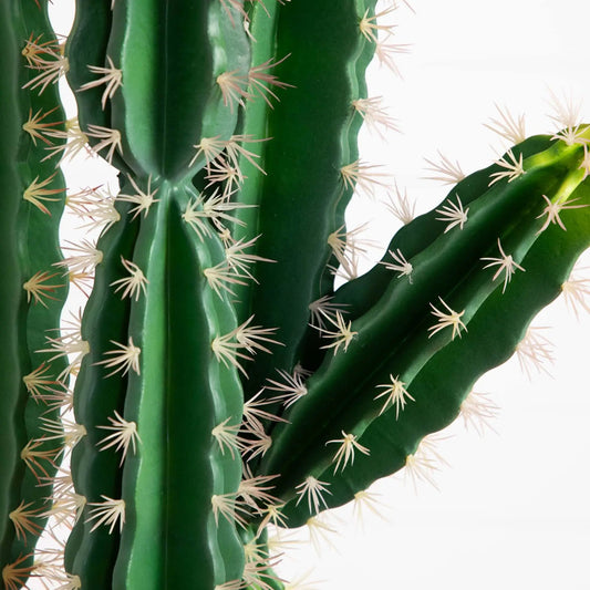 5 Feet artificial cactus with green segmented stems and beige spines on Tampa Home & Garden Store